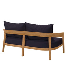Load image into Gallery viewer, Brisbane Teak Wood Outdoor Patio Loveseat by Modway