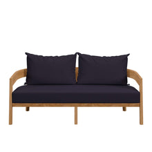 Load image into Gallery viewer, Brisbane Teak Wood Outdoor Patio Loveseat by Modway