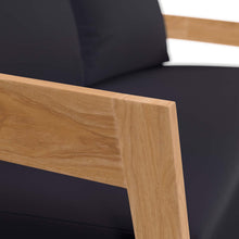 Load image into Gallery viewer, Brisbane Teak Wood Outdoor Patio Loveseat by Modway