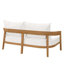 Load image into Gallery viewer, Brisbane Teak Wood Outdoor Patio Loveseat by Modway