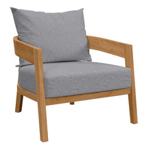 Load image into Gallery viewer, Brisbane Teak Wood Outdoor Patio Armchair by Modway