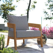 Load image into Gallery viewer, Brisbane Teak Wood Outdoor Patio Armchair by Modway