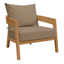 Load image into Gallery viewer, Brisbane Teak Wood Outdoor Patio Armchair by Modway