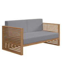 Load image into Gallery viewer, Carlsbad Teak Wood Outdoor Patio Loveseat by Modway