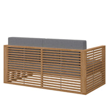 Load image into Gallery viewer, Carlsbad Teak Wood Outdoor Patio Loveseat by Modway