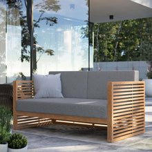 Load image into Gallery viewer, Carlsbad Teak Wood Outdoor Patio Loveseat by Modway