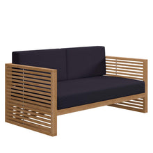 Load image into Gallery viewer, Carlsbad Teak Wood Outdoor Patio Loveseat by Modway