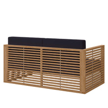 Load image into Gallery viewer, Carlsbad Teak Wood Outdoor Patio Loveseat by Modway