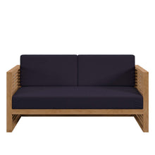 Load image into Gallery viewer, Carlsbad Teak Wood Outdoor Patio Loveseat by Modway