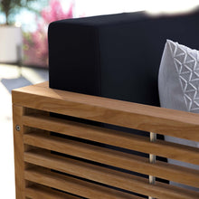 Load image into Gallery viewer, Carlsbad Teak Wood Outdoor Patio Loveseat by Modway