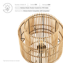 Load image into Gallery viewer, Nourish Bamboo Table Lamp by Modway
