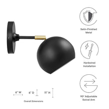 Load image into Gallery viewer, Chalice 4" Swing-Arm Metal Wall Sconce by Modway