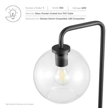 Load image into Gallery viewer, Silo Glass Globe Glass and Metal Floor Lamp by Modway