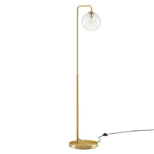 Load image into Gallery viewer, Silo Glass Globe Glass and Metal Floor Lamp by Modway