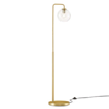 Load image into Gallery viewer, Silo Glass Globe Glass and Metal Floor Lamp by Modway