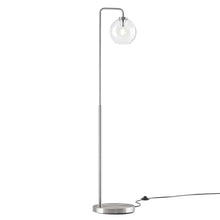 Load image into Gallery viewer, Silo Glass Globe Glass and Metal Floor Lamp by Modway