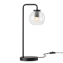 Load image into Gallery viewer, Silo Glass Globe Glass and Metal Table Lamp by Modway