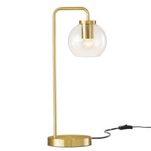 Load image into Gallery viewer, Silo Glass Globe Glass and Metal Table Lamp by Modway