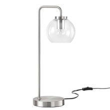 Load image into Gallery viewer, Silo Glass Globe Glass and Metal Table Lamp by Modway