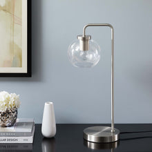 Load image into Gallery viewer, Silo Glass Globe Glass and Metal Table Lamp by Modway