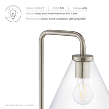 Load image into Gallery viewer, Element Transparent Glass Glass and Metal Floor Lamp by Modway