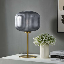 Load image into Gallery viewer, Reprise Glass Sphere Glass and Metal Table Lamp by Modway