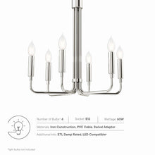 Load image into Gallery viewer, Rekindle 6-Light Chandelier by Modway