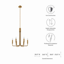 Load image into Gallery viewer, Rekindle 6-Light Chandelier by Modway