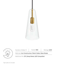Load image into Gallery viewer, Beacon 1-Light Pendant Light by Modway
