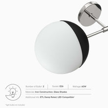 Load image into Gallery viewer, Stellar 2-Light Wall Sconce by Modway