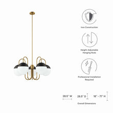 Load image into Gallery viewer, Stellar 5-Light Chandelier by Modway