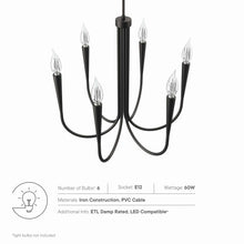 Load image into Gallery viewer, Penrose 6-Light Chandelier by Modway