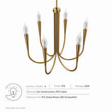 Load image into Gallery viewer, Penrose 6-Light Chandelier by Modway