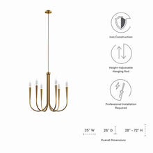 Load image into Gallery viewer, Penrose 6-Light Chandelier by Modway