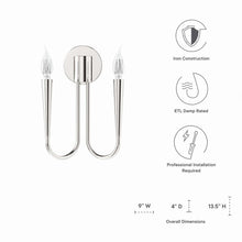 Load image into Gallery viewer, Penrose 2-Light Wall Sconce by Modway
