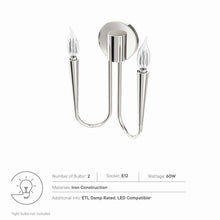 Load image into Gallery viewer, Penrose 2-Light Wall Sconce by Modway