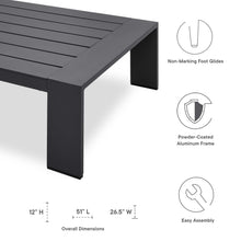 Load image into Gallery viewer, Tahoe Outdoor Patio Powder-Coated Aluminum Coffee Table by Modway