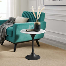 Load image into Gallery viewer, Lippa 20" Round Faux Marble Side Table by Modway