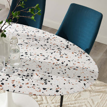 Load image into Gallery viewer, Lippa 60" Oval Terrazzo Dining Table by Modway