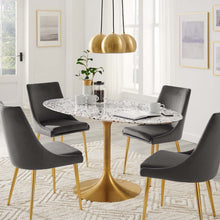 Load image into Gallery viewer, Lippa 60" Oval Terrazzo Dining Table by Modway