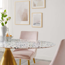 Load image into Gallery viewer, Tupelo 60" Oval Terrazzo Dining Table by Modway