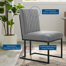 Load image into Gallery viewer, Indulge Channel Tufted Fabric Dining Chairs Set of 2 by Modway