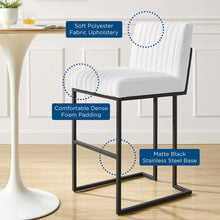 Load image into Gallery viewer, Indulge Channel Tufted Fabric Bar Stools by Modway