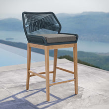 Load image into Gallery viewer, Wellspring Outdoor Patio Teak Wood Bar Stool by Modway