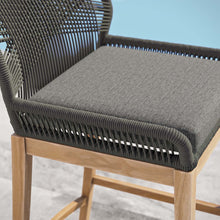 Load image into Gallery viewer, Wellspring Outdoor Patio Teak Wood Bar Stool by Modway