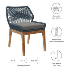 Load image into Gallery viewer, Wellspring Outdoor Patio Teak Wood Dining Chair by Modway