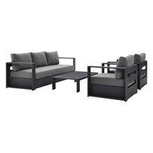 Load image into Gallery viewer, Tahoe 4-Piece Outdoor Patio Powder-Coated Aluminum Set by Modway
