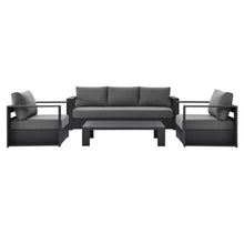 Load image into Gallery viewer, Tahoe 4-Piece Outdoor Patio Powder-Coated Aluminum Set by Modway