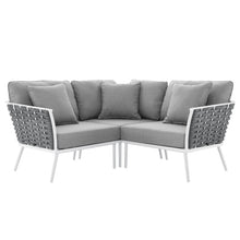 Load image into Gallery viewer, Stance Outdoor Patio Aluminum Small Sectional Sofa by Modway