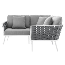 Load image into Gallery viewer, Stance Outdoor Patio Aluminum Small Sectional Sofa by Modway